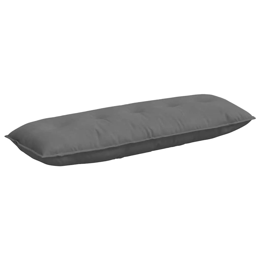 vidaXL Rückenkissen aus Mikrofaserstoff in Dunkelgrau, B: 140 cm, H: 50 cm - Bild 2