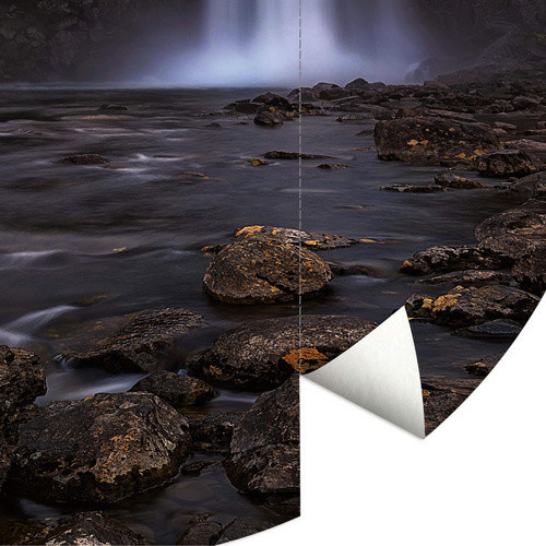 K&L Wall Art Vliestapete Cuadrado Wasserfall Natur, runde Wandgestaltung in Mehrfarbig und Matt - Bild 2
