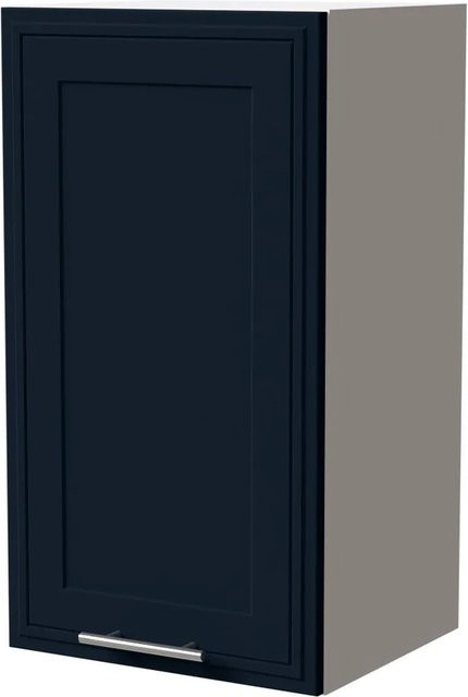 Feldmann-Wohnen Hängeschrank Salo W2/40 in Weiß und Indigo Matt mit Kassettenoptik, B/T/H: 40 x 32,5 x 72 cm - Bild 1