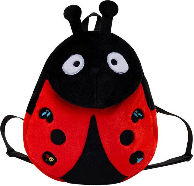 Binchi Fitness Käfer Plüsch Rucksack, Rot Schwarz, ab 14 Jahren - Bild 1