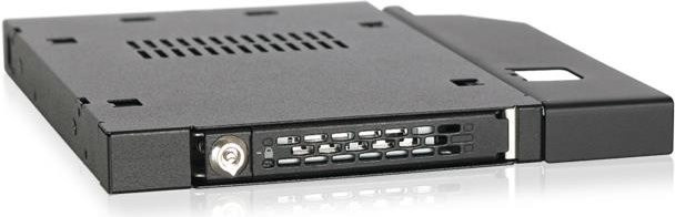 ICY Dock ToughArmor MB411SKO-B Laufwerksschachtadapter von 5,25 Zoll Slim Line auf 2,5 Zoll, Schwarz - Bild 2