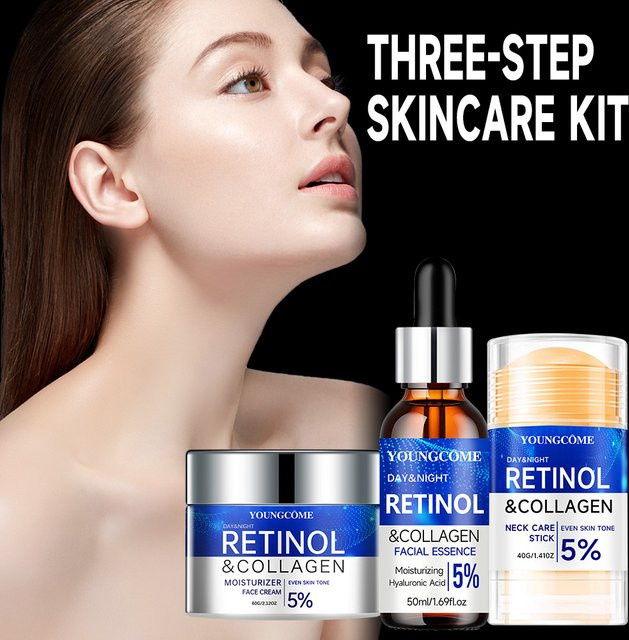 YOUNGCOME Hautpflege-Set mit Retinol und Kollagen, Creme und Serum - Bild 1