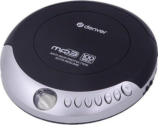 Denver DMP-391 Disc-Man tragbarer CD-Player mit MP3-Funktion und Anti-Schock-System in Schwarz inklusive Kopfhörer - Bild 1
