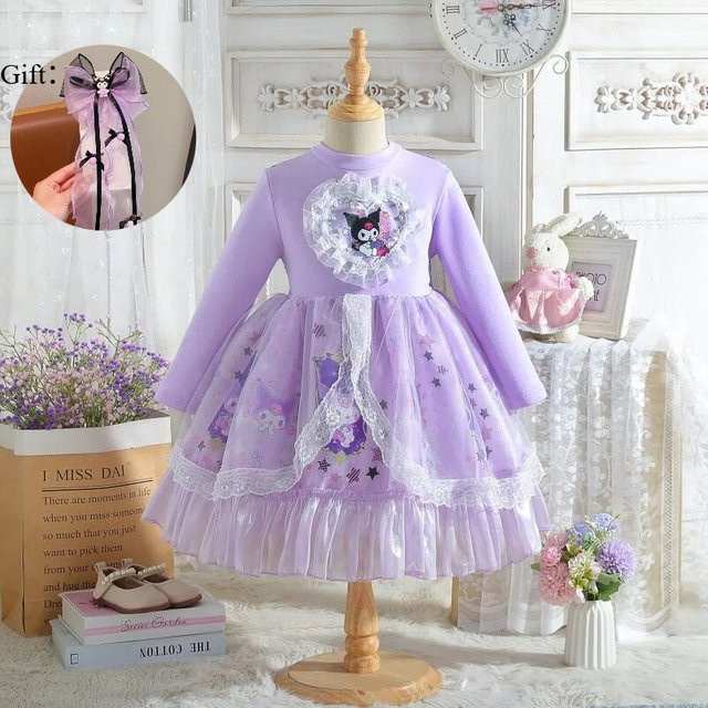 MINISO Kuromi Prinzessin Kleid, Lila Tutu Rock, Mädchen - Bild 1