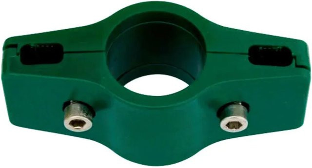 Doppelverbinder aus Kunststoff für Einstabmattenzaun in Grün, 34 mm - Bild 1