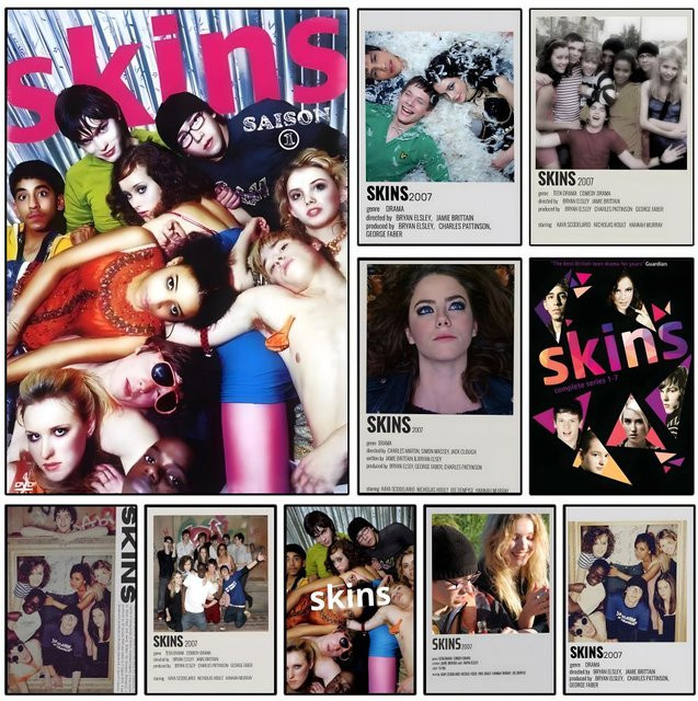 S-skins Movie Poster Selbstklebender Kunst-Aufkleber aus wasserfestem Papier, Mehrfarbig, B: 20,0 cm, H: 15,0 cm - Bild 1