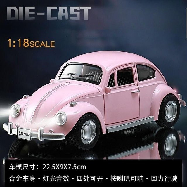 Linyi toy car 1955 Käfer Oldtimer, Spielzeugauto, 1:18, mit Ton und Licht, ab 14 Jahre - Bild 1