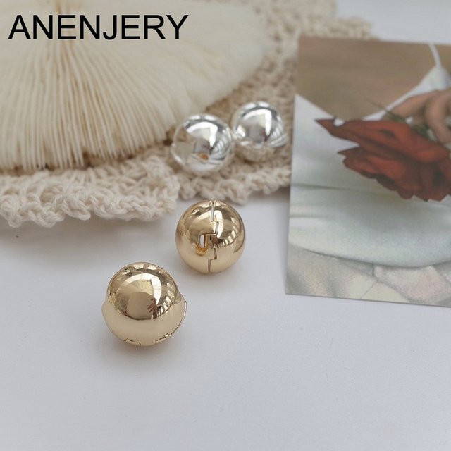 ANENJERY Creolen, Gold, Damen - Bild 1