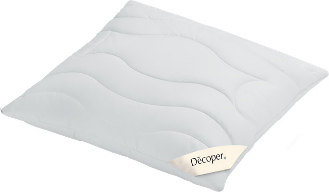 Decoper Hollofil Spring Faserkissen mit Baumwollbezug, Weiß, B: 60 cm, L: 80 cm - Bild 1