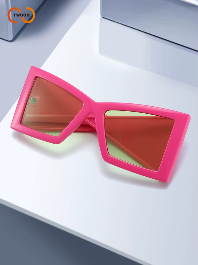 TWOOO Sonnenbrille Wrap-Around, Pink, Vollrand, Kunststoff, Damen - Bild 4