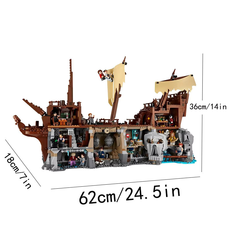WSUEL Die Goonies Haus-Bausteinset, Montagemodell-Bausteine, 2912 Teile, ab 14 Jahren - Bild 2