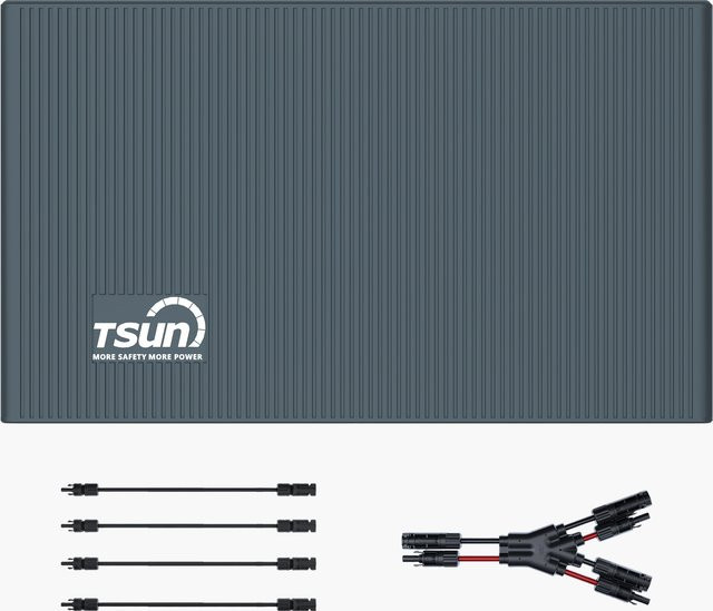 TSUN DCU2000Lite Speicher für Balkonkraftwerke mit 2 kWh Kapazität, 2400W PV-Eingang, 2 MPPT für bis zu 4 Solarpanels und IP65 Schutz - Bild 1