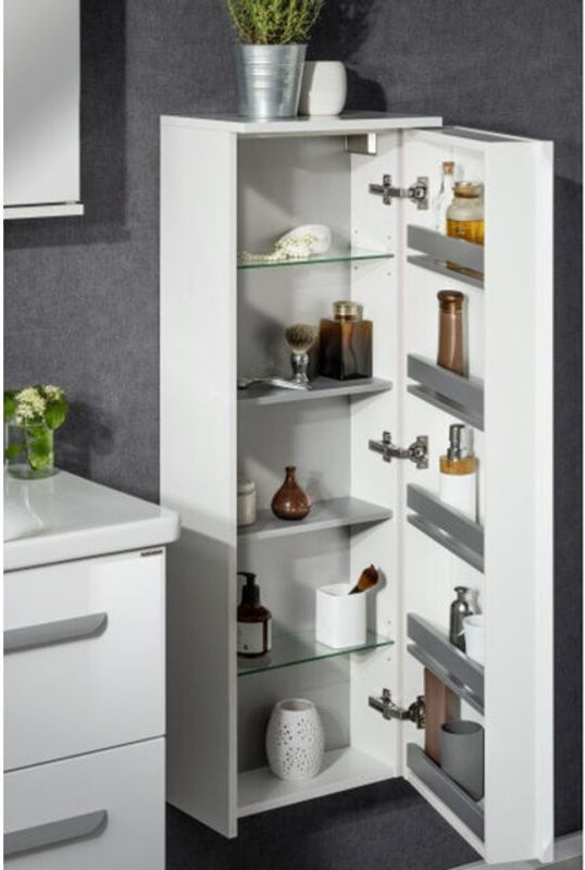 Fackelmann Bad-Hängeschrank Magic Weiß Hochglanz B/T/H: 40,5 x 26,0 x 115,0 cm - Bild 3
