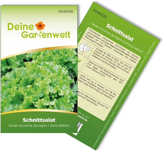 Deine Gartenwelt Schnittsalat Verde Ricciolina Da Taglio Samen - Bild 1
