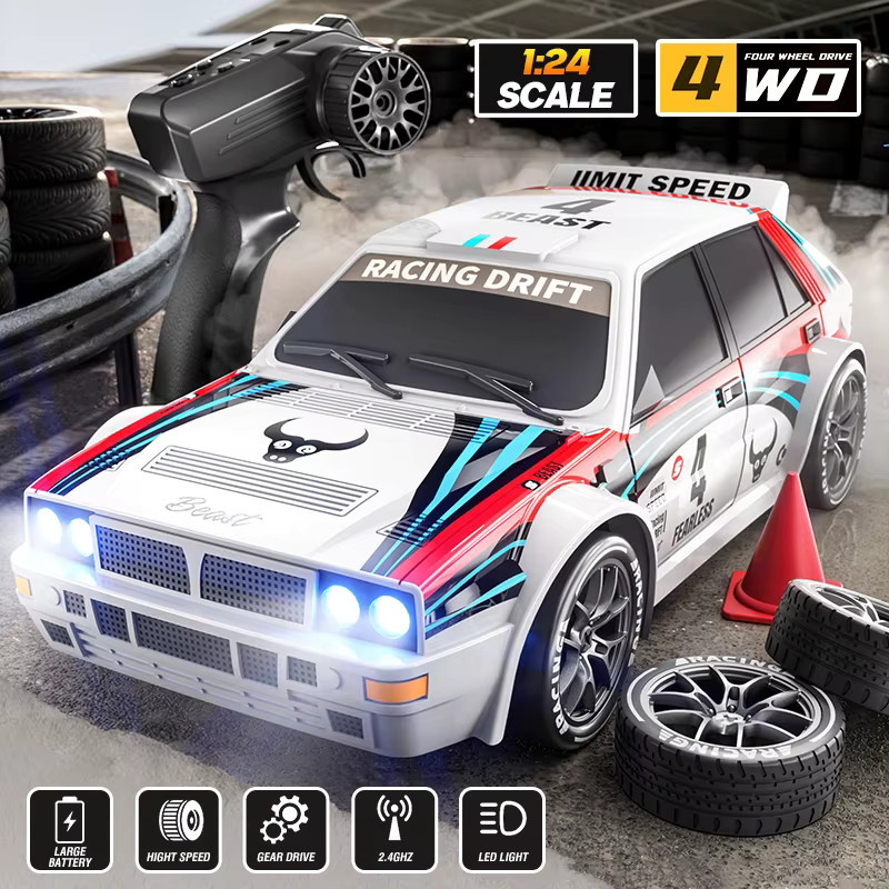 CONUSEA SG204 PRO RC Auto 1:24 Hochgeschwindigkeits-Drift-Rennwagen 4WD Elektrofahrzeug in Weiß - Bild 2
