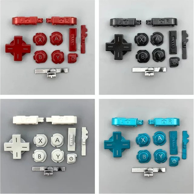 Hayoumon Ersatzteil-Set für 3DS-Spielkonsolen in Schwarz mit ABXY-Tasten, D-Pad und Ein-/Aus-Taste - Bild 1