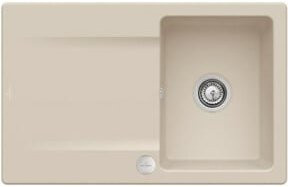 Villeroy & Boch Spüle Siluet in Beige mit Ablaufgarnitur, Exzenter und CeramicPlus Beschichtung - Bild 1