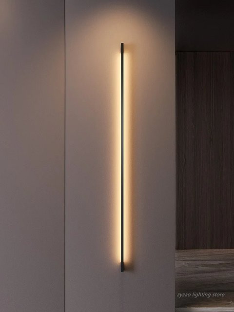 ZYZAO Moderne LED Wandlampe Nordic Design Lineare Wandleuchte für Wohnzimmer und Innenräume - Bild 1