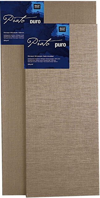 Rico Design Keilrahmen Prato in Beige mit Leinenbespannung B: 30 cm, H: 40 cm - Bild 1