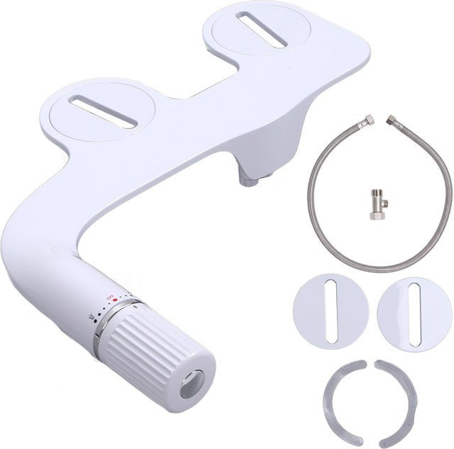 G1/2 WC-Bidet-Befestigungsset mit Doppeldüse aus ABS für dein Badezimmer - Bild 1