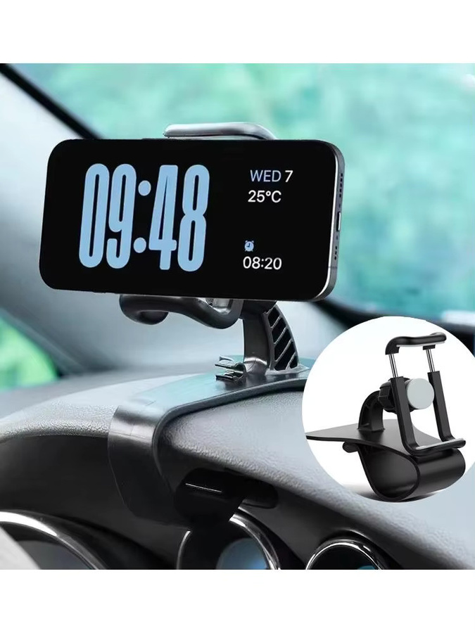 VORTNGLE Universeller 360 Grad drehbarer Auto-Handyhalter in Schwarz für iPhone, Xiaomi und Huawei - Bild 6