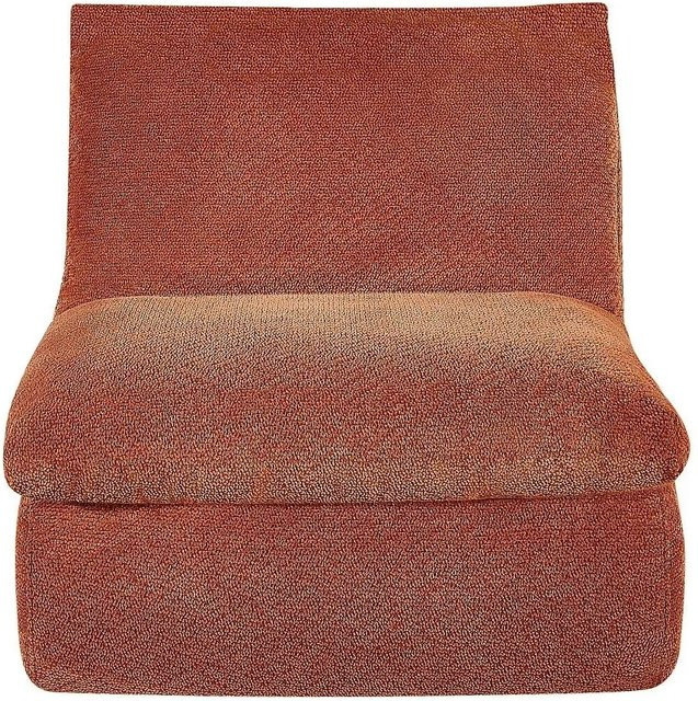 Vente-unique Sessel Loleva mit gerader Rückenlehne in Terracotta, B/T/H: 84 x 78 x 104 cm - Bild 1