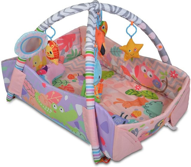 Moni 2 in 1 Oase Krabbeldecke Spielcenter pink - Bild 1