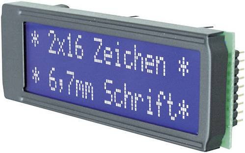 DISPLAY VISIONS LCD-Display Weiß Blau B/H/T: 75 x 26,8 x 10,8 mm EADIP162-DN3LW - Bild 1