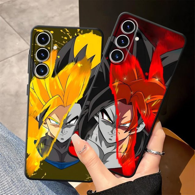 Weiche Handyhülle Dragon Ball Goku in Schwarz für Samsung Galaxy A-Serie - Bild 1