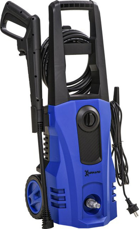DURHAND 5-tlg. Hochdruckreiniger mit Rollen, 1800 W, 150 bar Arbeitsdruck, 510 l/h, 6 m Hochdruckschlauch, Blau