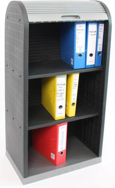 MCW Universal Rollladenschrank aus Kunststoff für Büro und Wohnzimmer, B/T/H: 120 x 58 x 38 cm - Bild 1