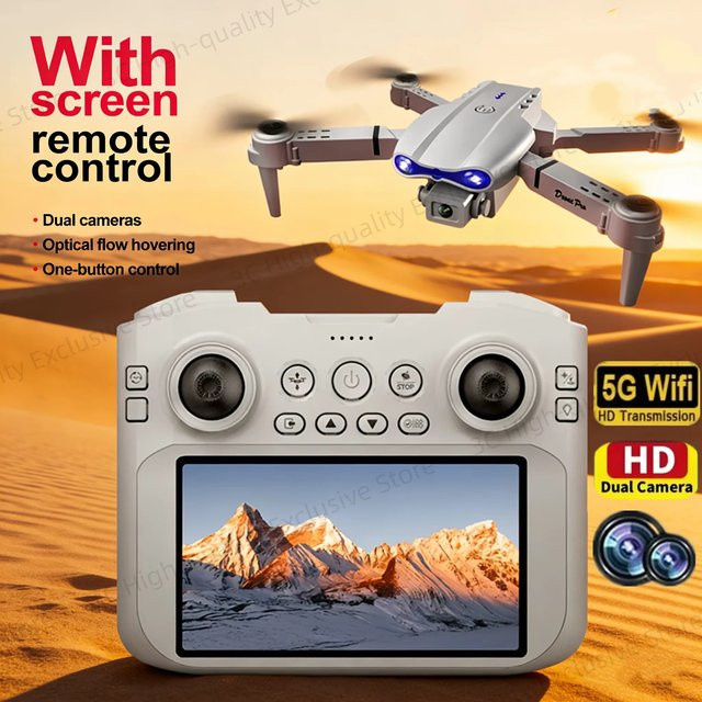 DIXSG E99 Max Drohne mit 8K HD Luftbildfotografie, schwarze UAV mit optischer Flusspositionierung, bürstenlosem Motor und intelligenter Hindernisvermeidung - Bild 1