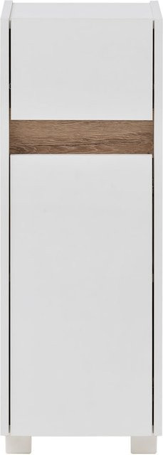 SCHILDMEYER Seitenschrank Cosmo Badezimmermöbel Weiss B/H/T: 30,2 x 84,8 x 33 cm - Bild 1