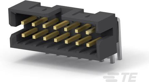 TE Connectivity Einbau-Stiftleiste Standard in Schwarz aus Kunststoff, Artikelnummer 1-2842248-6 - Bild 1