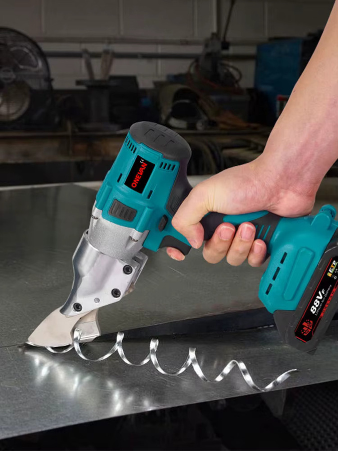 ONEVAN Bürstenlose Akku-Blechschere 2000W Multifunktions-Schneidwerkzeug kompatibel mit Makita 18V Akku - Bild 6