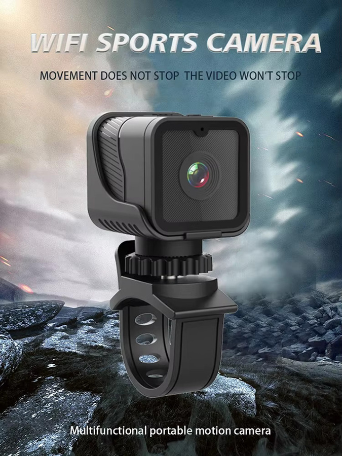 Occkic Action Camera 1080P HD wasserdichte Sport-Minikamera mit WiFi und Hotspot in Schwarz - Bild 7