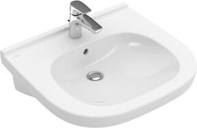 Villeroy & Boch Waschtisch VICARE aus Keramik in Weiß, B/T: 56 x 55 cm, mit Hahnloch und ohne Überlauf - Bild 1