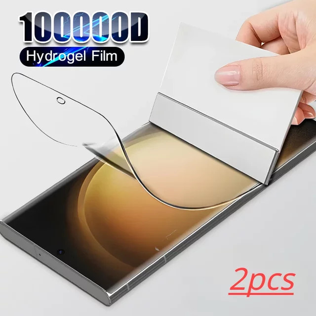2 Stück Hydrogel Displayschutz für Samsung Galaxy S24 S23 S22 S21 S20 Ultra Plus FE A54 A53 A34 5G mit Anti-Blue-Ray und Matt-Effekt in Transparent - Bild 1