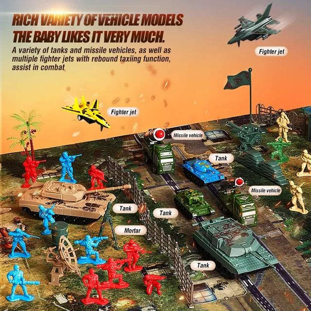 CONUSEA Armee Männer Militär Kämpfer Soldaten, Figuren und Fahrzeuge, Set - Bild 1