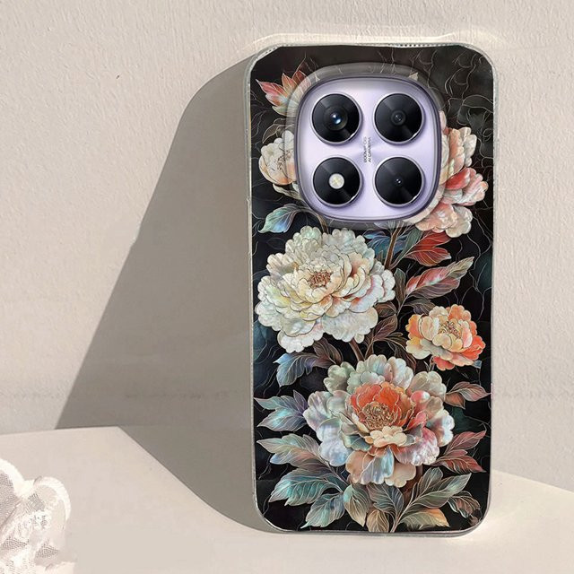 Handyhülle mit Rose Gradient Vortex Textur für Xiaomi Redmi Note und diverse Modelle in Pink und Multicolour - Bild 1