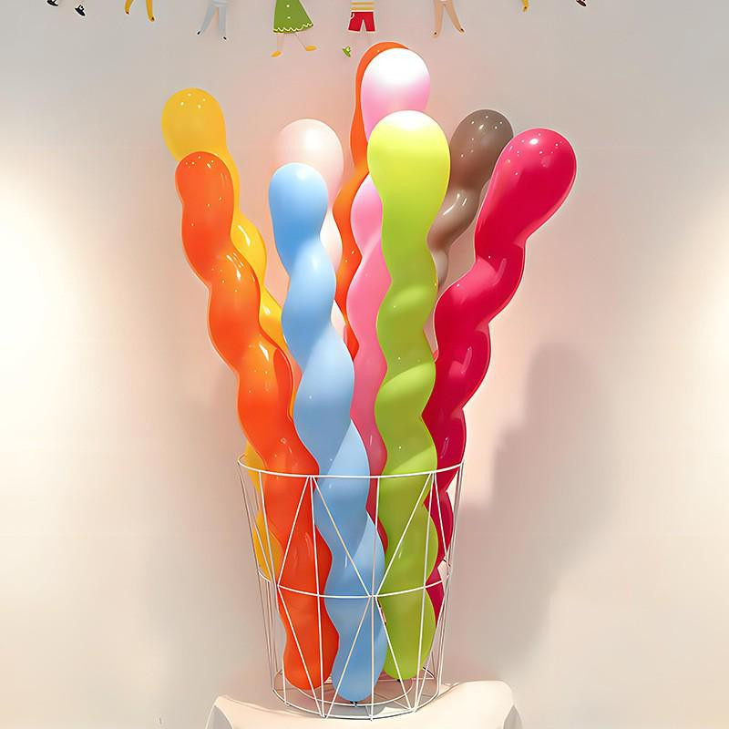 Got Now Spiral-Twist-Drachenballon aus Latex in Multicolour für Dekorationen in Nachtclubs und Bars - Bild 2
