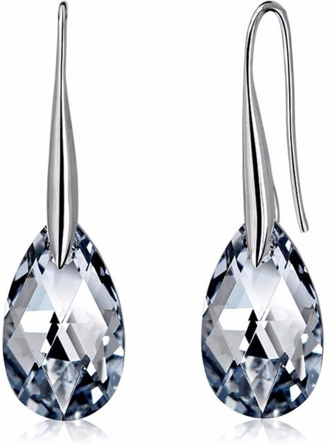Wucifang Jewelry Ohrringe, 925 Silber, Kristalle, Damen - Bild 1