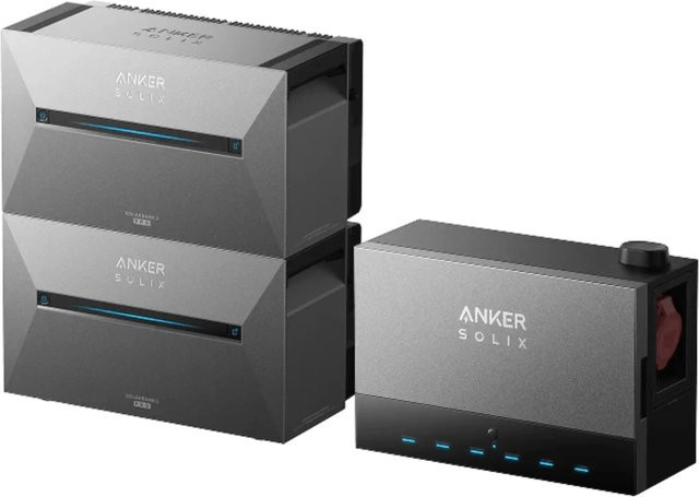 Anker Solix Solarbank Multisystem Power Dock mit Speicher 5,4 kWh in Grau - Bild 1