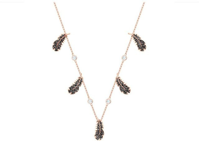 Swarovski Anhänger Halskette, Kristall, Schwarz, Damen - Bild 1