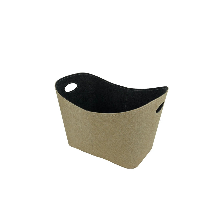 Valo Filzkorb mit Jute in Beige, B/T/H: 55 x 35 x 40 cm - Bild 2