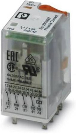 Phoenix Contact REL-IR4/L-120AC/4X21 Relais 120 V/AC 6A 4 Wechsler transparent 10er Packung - Bild 1
