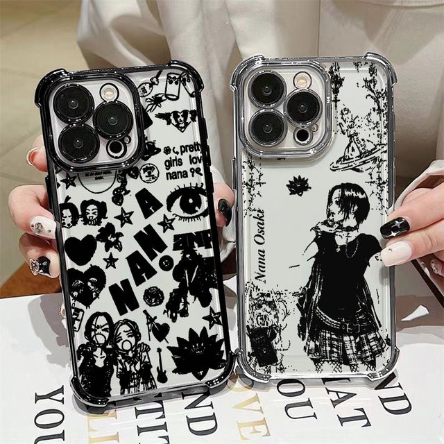 Anime Black Nana Handyhülle mit Airbag-Schutz für Xiaomi Poco X8 X7 X6 X5 X3 Pro Max 4G 5G in Schwarz und Multicolour - Bild 1