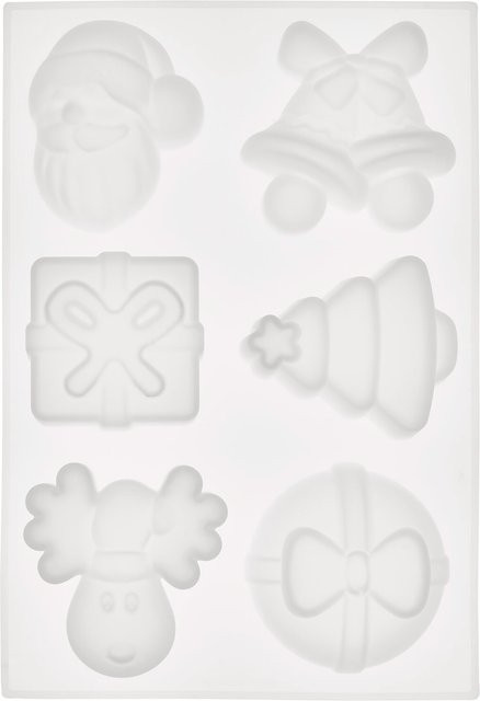 Rico Design Silikon Gießform Weihnachtsformen in Weiß - Bild 1