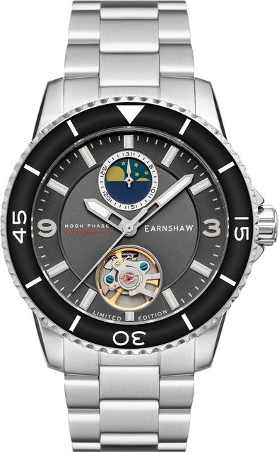 Thomas Earnshaw Herrenuhr, Automatik, Edelstahl, 42 mm, Grau - Bild 1