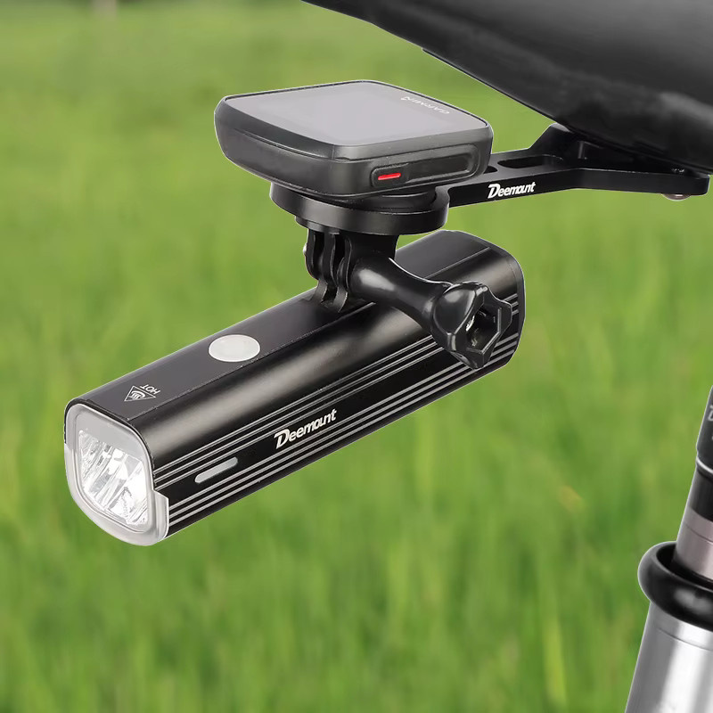 DEEMOUNT Aero Lenker Computer Out Front Mount für Garmin Bryton Wahoo und GoPro Interface in Schwarz - Bild 4